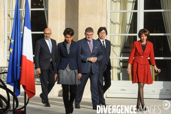 Gouvernement Cazeneuve. Premier conseil des ministres.