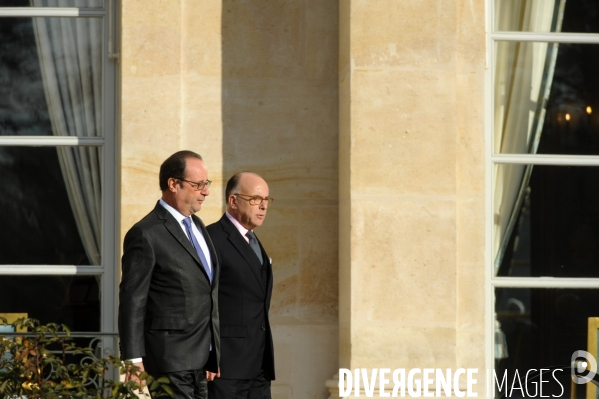 Gouvernement Cazeneuve. Premier conseil des ministres.