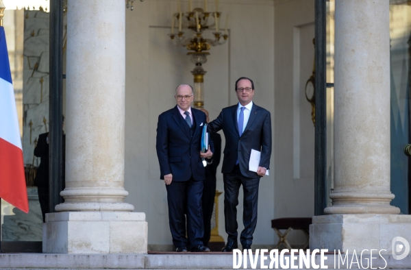 Gouvernement Cazeneuve. Premier conseil des ministres.