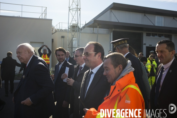 Inauguration de la rocade L2 par François HOLLANDE