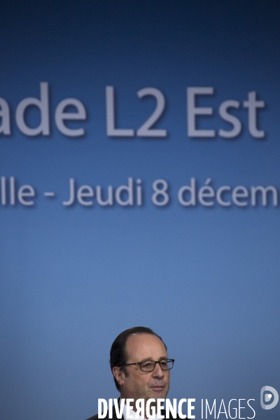 Inauguration de la rocade L2 par François HOLLANDE