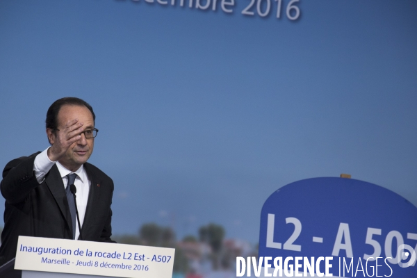 Inauguration de la rocade L2 par François HOLLANDE