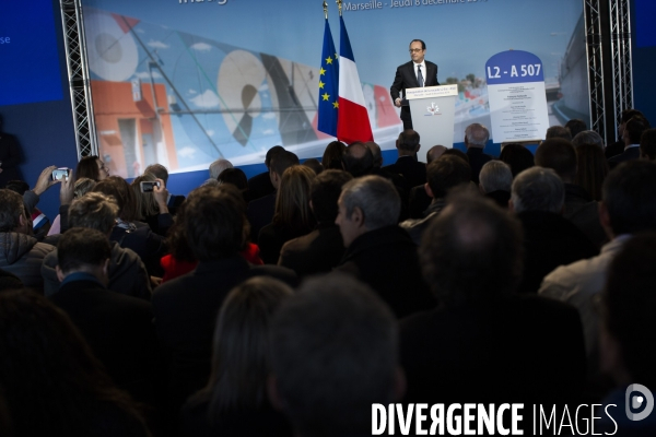 Inauguration de la rocade L2 par François HOLLANDE