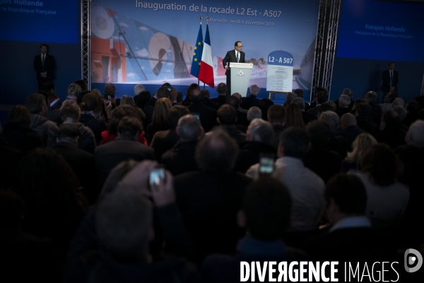 Inauguration de la rocade L2 par François HOLLANDE