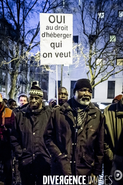 Foyer incendie de Boulogne Billancourt - Manifestation de solidarite avec les victimes