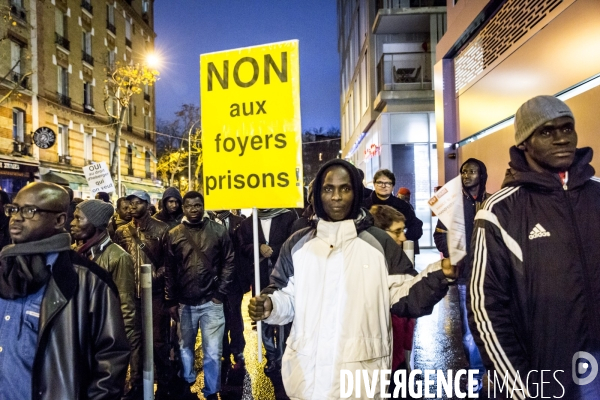Foyer incendie de Boulogne Billancourt - Manifestation de solidarite avec les victimes