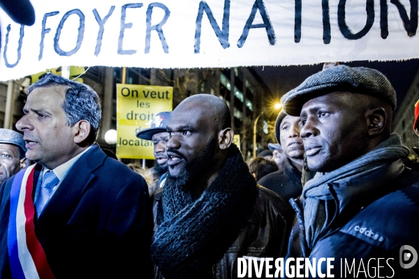 Foyer incendie de Boulogne Billancourt - Manifestation de solidarite avec les victimes