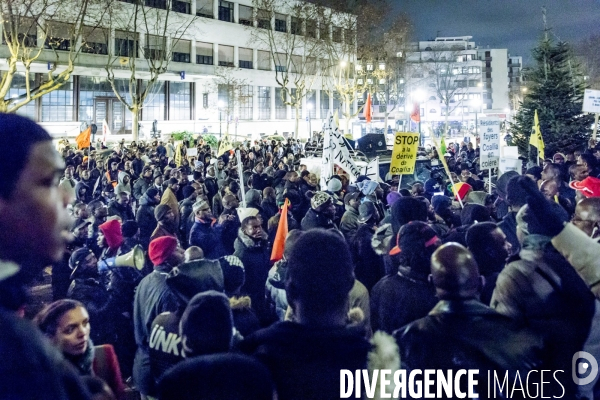 Foyer incendie de Boulogne Billancourt - Manifestation de solidarite avec les victimes