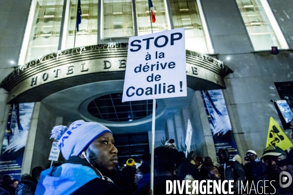 Foyer incendie de Boulogne Billancourt - Manifestation de solidarite avec les victimes