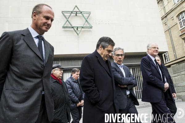 François FILLON visite le Mémorial de la Shoah à Paris