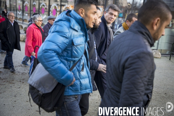 Arnaud Montebourg en campagne à Bordeaux