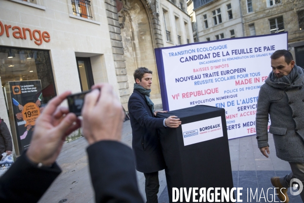 Arnaud Montebourg en campagne à Bordeaux