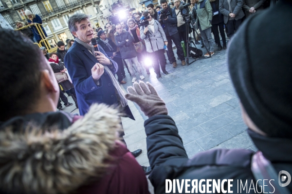Arnaud Montebourg en campagne à Bordeaux