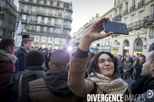 Arnaud Montebourg en campagne à Bordeaux