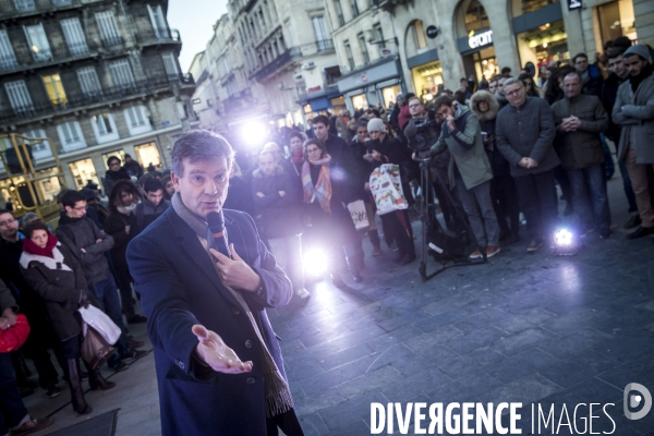 Arnaud Montebourg en campagne à Bordeaux