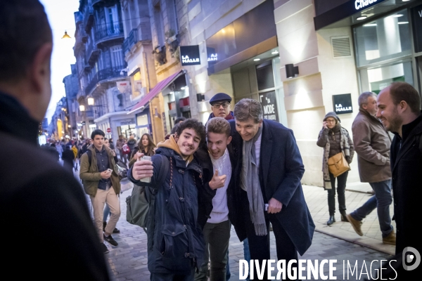 Arnaud Montebourg en campagne à Bordeaux