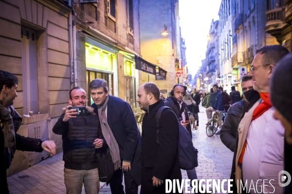 Arnaud Montebourg en campagne à Bordeaux