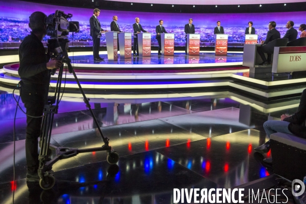 1er débat TV pour la primaire de la gauche