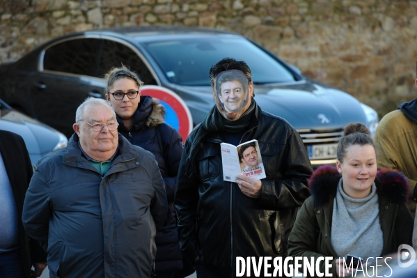 Manuel Valls à Lamballe. Campagne des Primaires citoyennes.