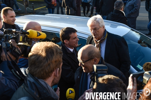 Manuel Valls à Lamballe. Campagne des Primaires citoyennes.