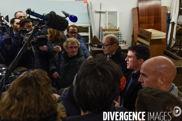 Manuel Valls à Lamballe. Campagne des Primaires citoyennes.