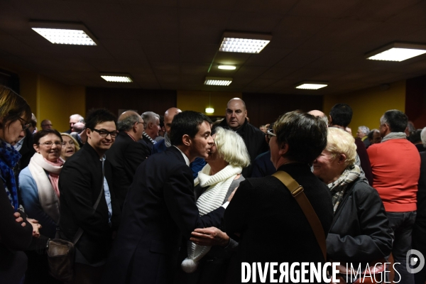 Manuel Valls à Lamballe. Campagne des Primaires citoyennes.