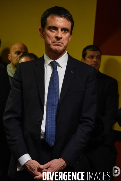Manuel Valls à Lamballe. Campagne des Primaires citoyennes.