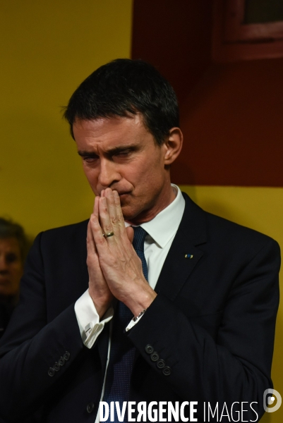 Manuel Valls à Lamballe. Campagne des Primaires citoyennes.