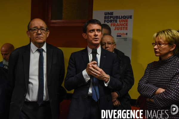 Manuel Valls à Lamballe. Campagne des Primaires citoyennes.