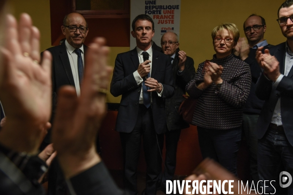 Manuel Valls à Lamballe. Campagne des Primaires citoyennes.