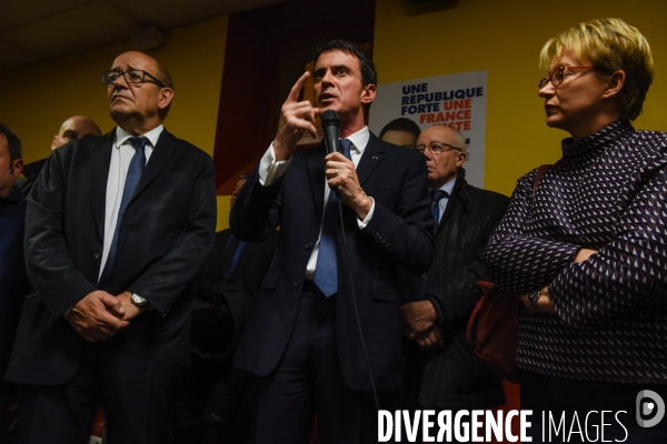 Manuel Valls à Lamballe. Campagne des Primaires citoyennes.