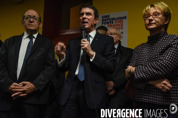 Manuel Valls à Lamballe. Campagne des Primaires citoyennes.