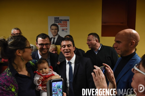 Manuel Valls à Lamballe. Campagne des Primaires citoyennes.