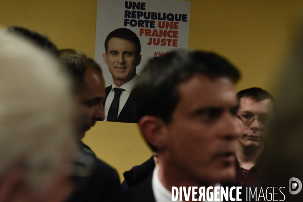 Manuel Valls à Lamballe. Campagne des Primaires citoyennes.