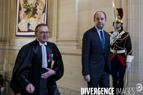 Bernard CAZENEUVE assiste à la rentrée solennelle de la cour des comptes.