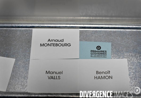 Premier tour de la primaire citoyenne / bureau de vote