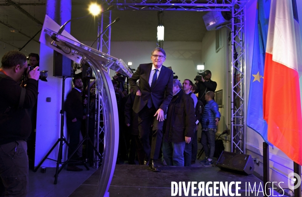 Vincent Peillon / Soirée électorale du premier tour de la primaire citoyenne