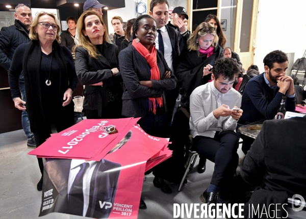 Vincent Peillon / Soirée électorale du premier tour de la primaire citoyenne