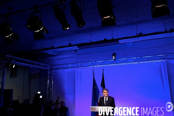 Vincent Peillon / Soirée électorale du premier tour de la primaire citoyenne