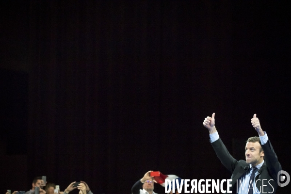 Emmanuel Macron en meeting à Lille