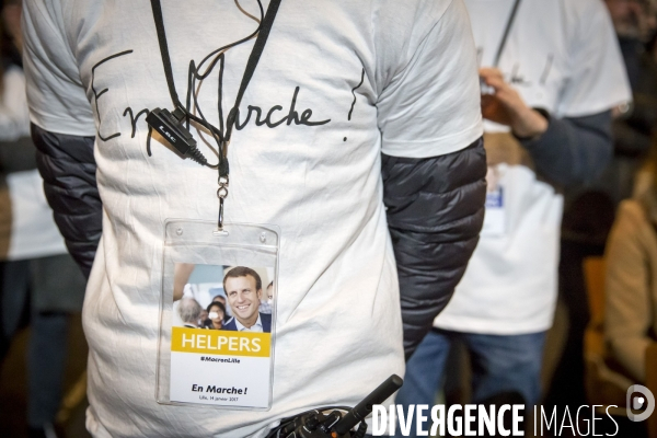 Emmanuel Macron en meeting à Lille