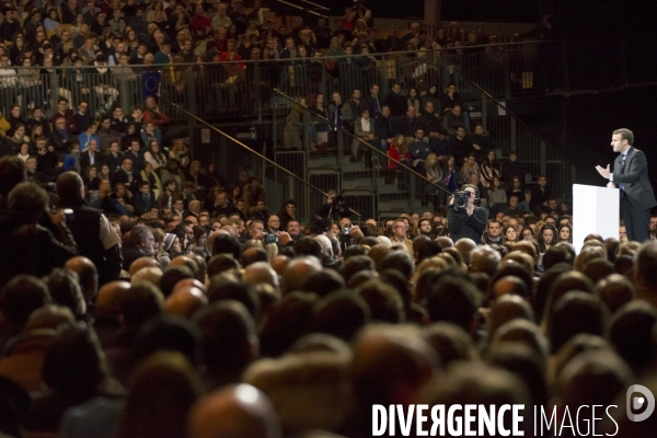 Emmanuel Macron en meeting à Lille