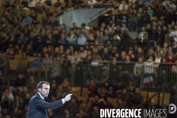 Emmanuel Macron en meeting à Lille