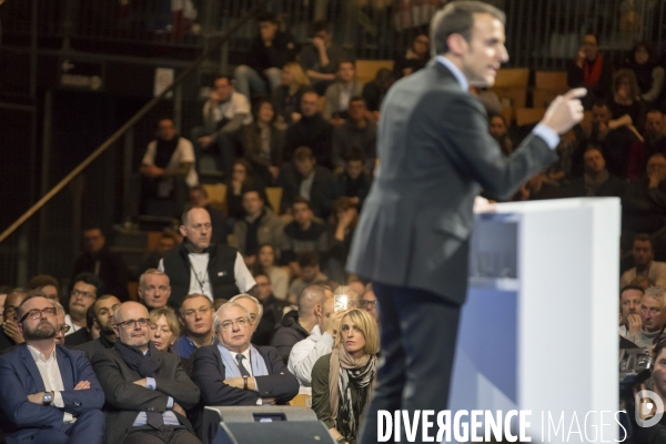 Emmanuel Macron en meeting à Lille