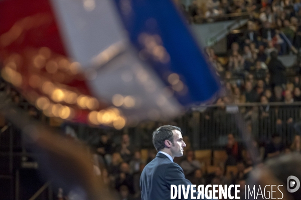 Emmanuel Macron en meeting à Lille