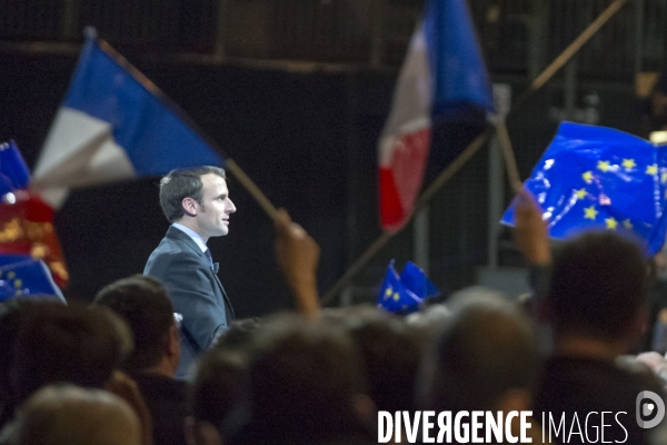 Emmanuel Macron en meeting à Lille