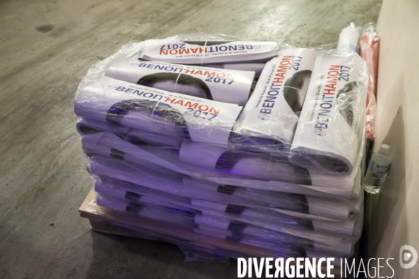 Benoît Hamon en meeting à Paris
