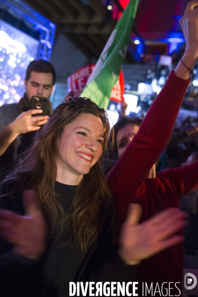 Benoît Hamon en meeting à Paris