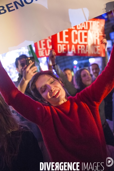 Benoît Hamon en meeting à Paris