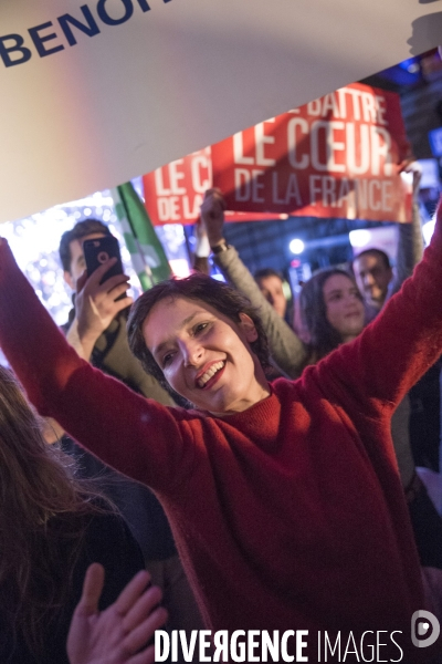 Benoît Hamon en meeting à Paris